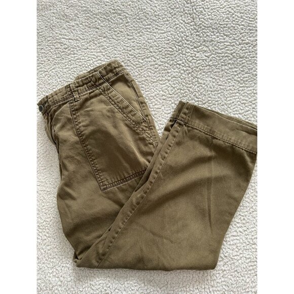 Old Navy Heritage Straight/Droit Women's Crop Pants Olive Green Size 8 - Picture 4 of 10